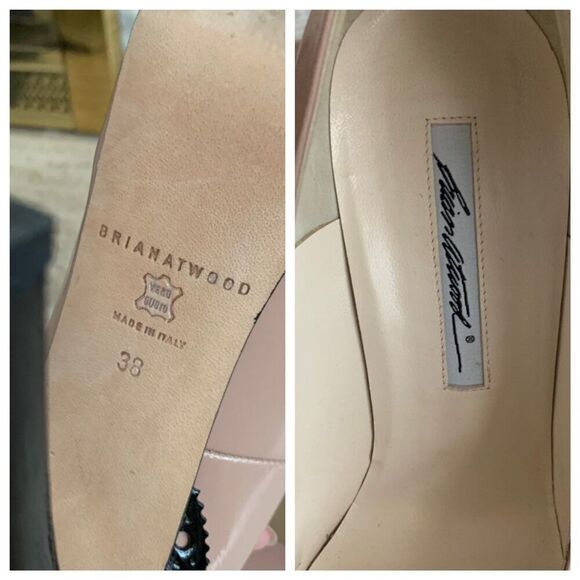 Women’s Brian Atwood patent leather drama Pump size 38 140mm heel - Picture 8 of 11